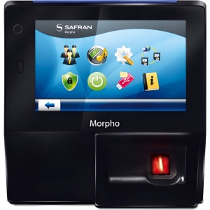 Idemia MorphoAccess SIGMA Wide Multi Wr Biometric Reader, 5" Horizontal Display, Time & Attendance, Fake Finger & Face Detection, Duress Finger, MIFAR