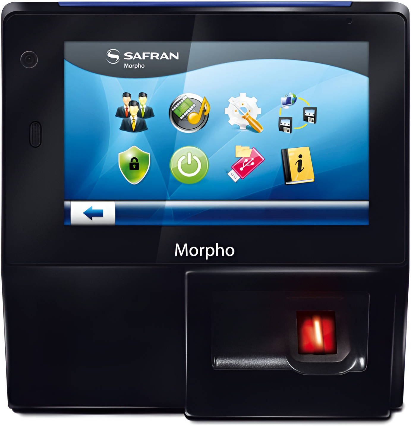 Idemia MorphoAccess SIGMA Wide Multi Wr Biometric Reader, 5" Horizontal Display, Time & Attendance, Fake Finger & Face Detection, Duress Finger, MIFAR