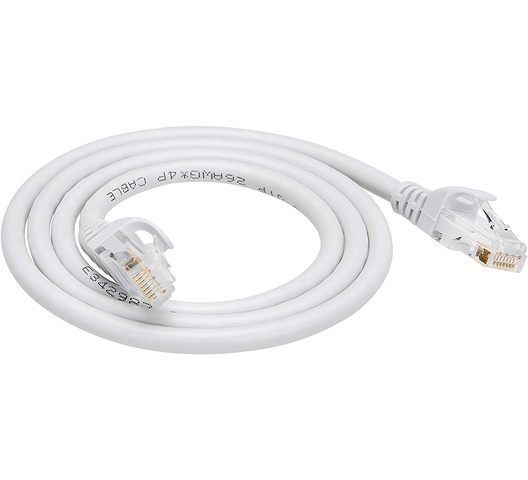 Net Power RJ45 Cat-6 Ethernet Patch Internet Cable - 3-METER, White, PCMJ6U3G