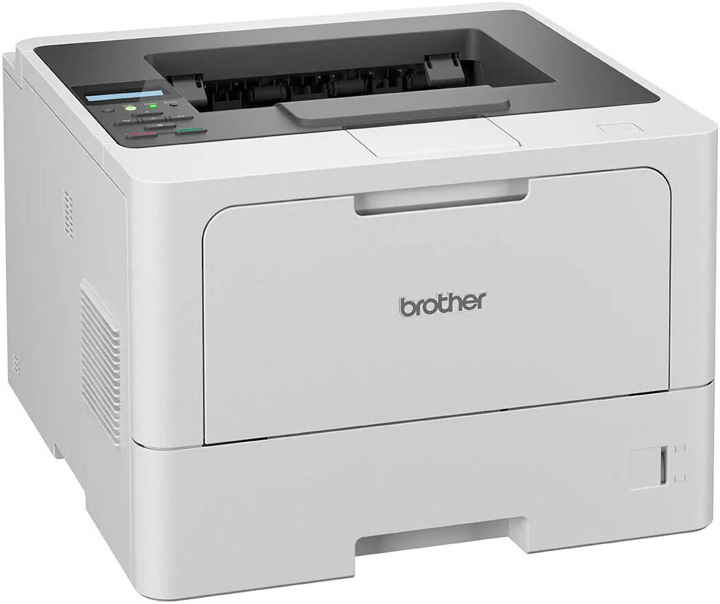 Brother HL-L5210DW Mono Laser Printer, Up to 48 PPM Print Speed, Up to 1200 x 1200 DPI Resolution, Wireless Connectivity, Up to 250 Sheets Input Capacity, Gray | HL-L5210DW