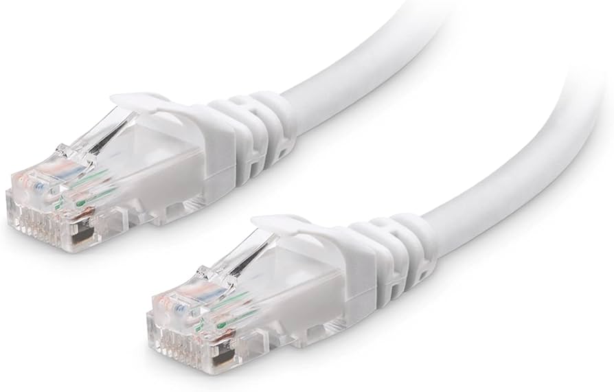 Patchcord UTP Cat.6A RJ45 1.0m PVC White SLIM 7/0.12 AWG28