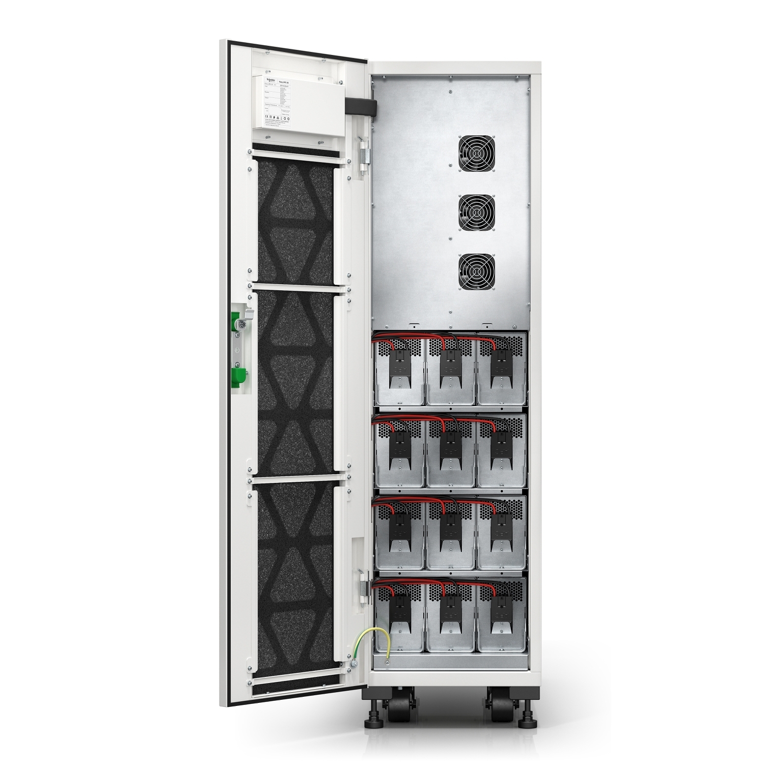 Easy UPS 3S 15 kVA 400V 3:3 UPS, 1 internal 7Ah modular battery string, expandable to 3