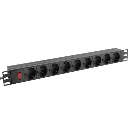 PDU 9 Sockets 3*1.5 with on/off vertical type