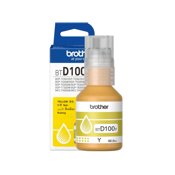 Brother BTD-100 Yellow Original Ink (BTD100Y)