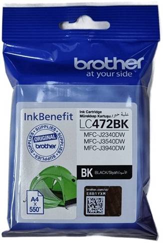 Brother Black Ink Cartridge – 550 Pages – LC472BK