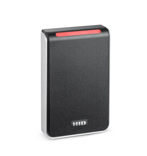 HID 40NKS-T1-000000 Signo 40 Pigtail Smartcard Reader with Priority Seos Profile, Black with Silver Trim