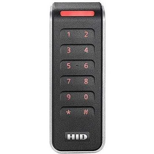 HID 20KTKS-T2-000000 Signo 20K Mullion Keypad Reader, 13.56mHz Profile, OSDP/Wiegand, Terminal, Mobile Ready, Black with Silver Trim, 20KTKS-T2-000000