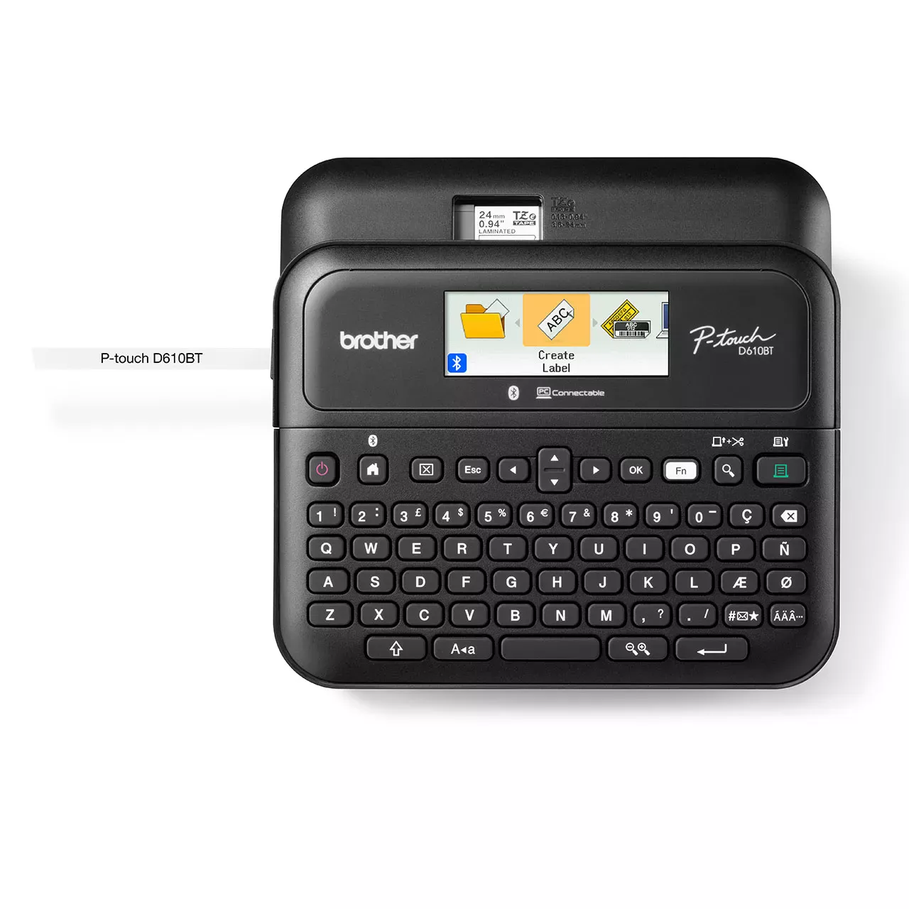 Brother PT-D610BT Bluetooth Label Printer