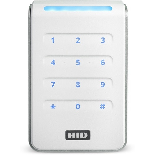 HID 40KNKS-00-000000 Signo Reader 40 with Keypad, 13.56 MHz, 125 kHz and Bluetooth Compatibility, Wall Mount, Pigtail Connection