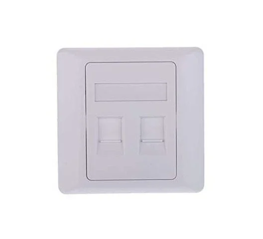 Network Faceplate 86*86 2 port