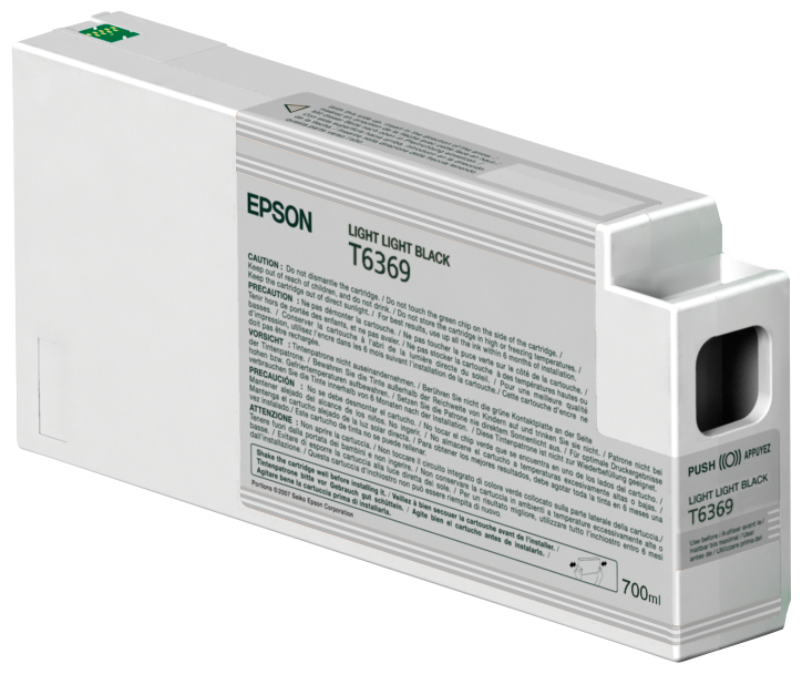 Epson T6369 Light Light Black Printer Ink Cartridge Original C13T636900 Single-pack