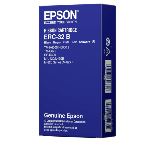Genuine Black Epson ERC-27 Fabric Ribbon – (C43S015366)
