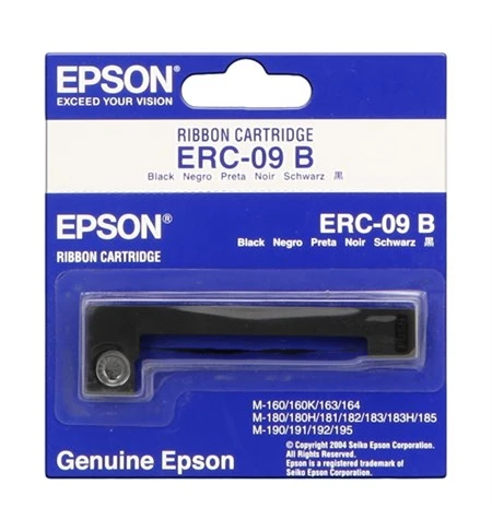 Epson ERC-09B Black Ribbon Cartridge HX-20 M-160 M-180 M-190