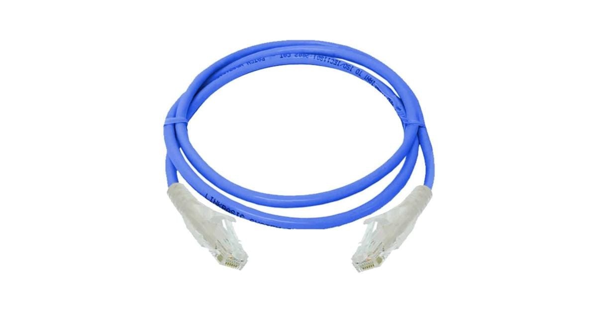 D-Link Cat6A 10G UTP 24 AWG PVC Round Patch Cord - 3m - Blue Colour