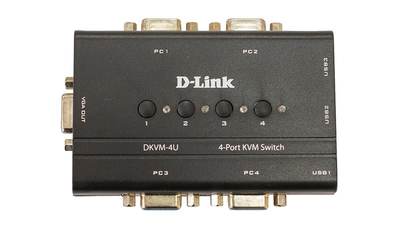 4-Port USB KVM Switch DKVM-4U