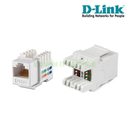 D-Link NKJ-C6WHI1B21 Cat6 UTP Keystone Jack – White