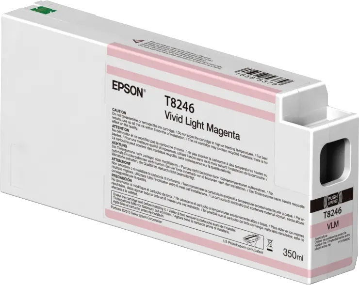 Epson UltraChrome HDX/HD Vivid Light Magenta Ink Cartridge – 350ml – C13T824600