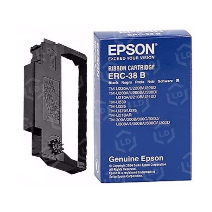 Epson ERC-38B Black Ribbon Cartridge for TM-U220/U210/U300 Printers