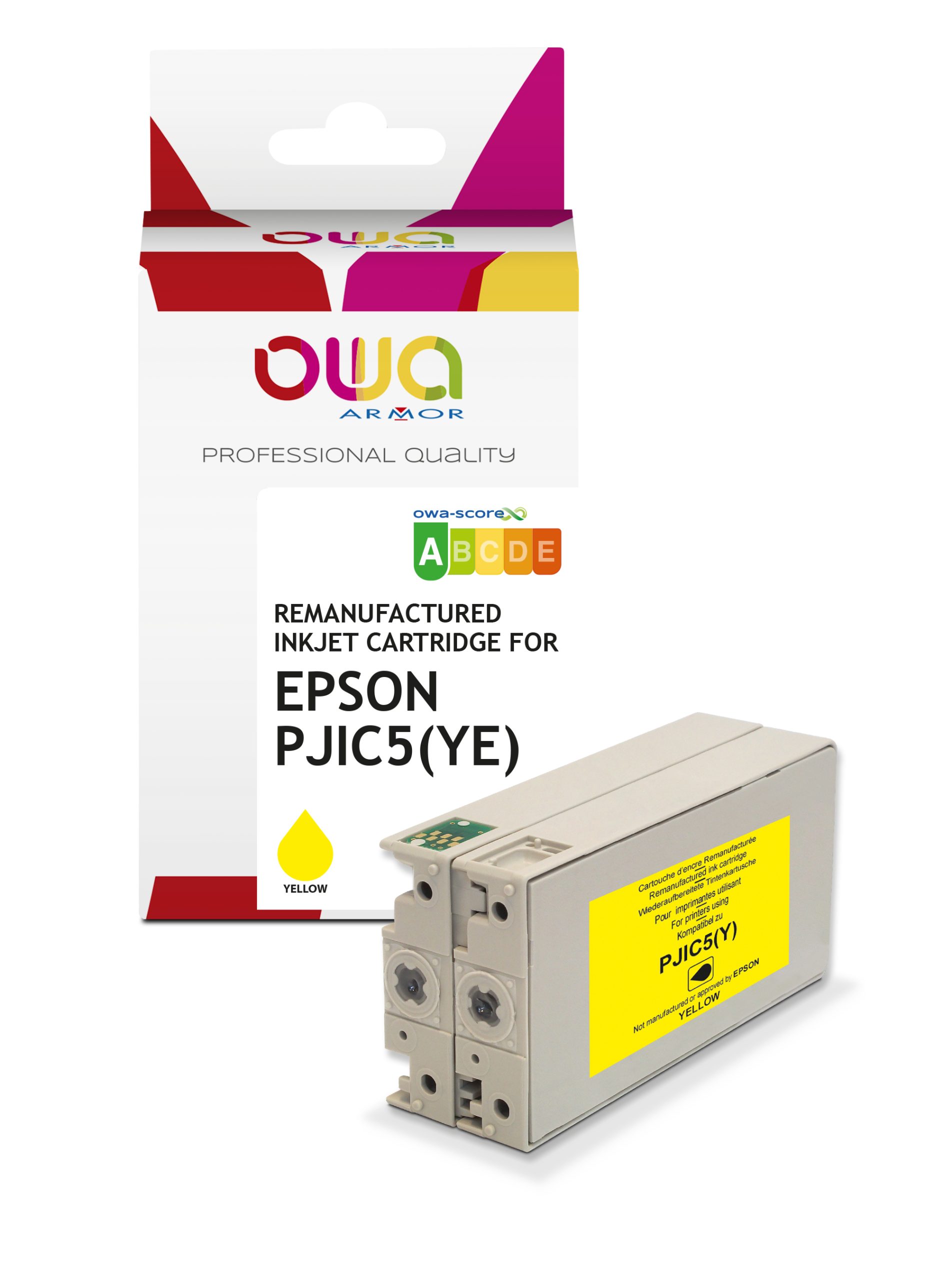Premium Compatible Epson PJIC5 Yellow Ink Cartridge (C13S020451)