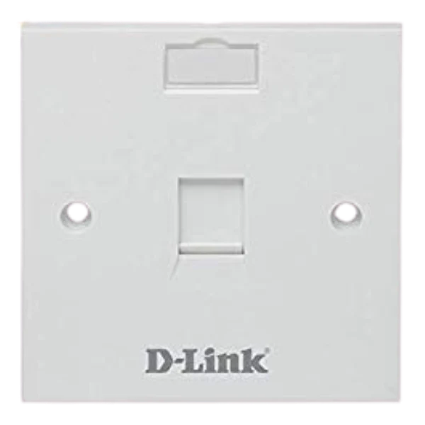 NFP-0WHI11 Single Faceplate with Shutter & ID Plate