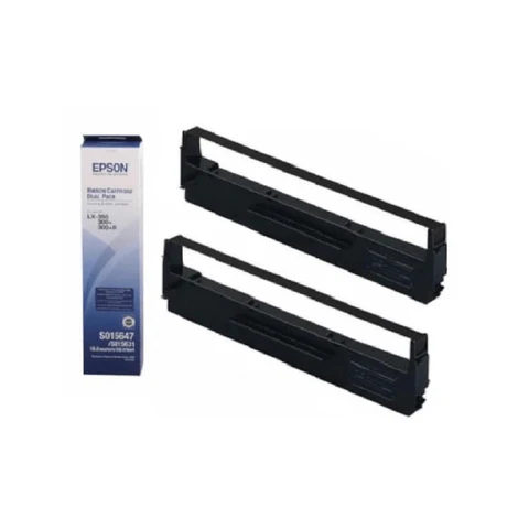 SIDM Black Ribbon Cartridge for LX-300/+/II/4xx/8xx, FX-8xx, Dualpack (C13S015614)
