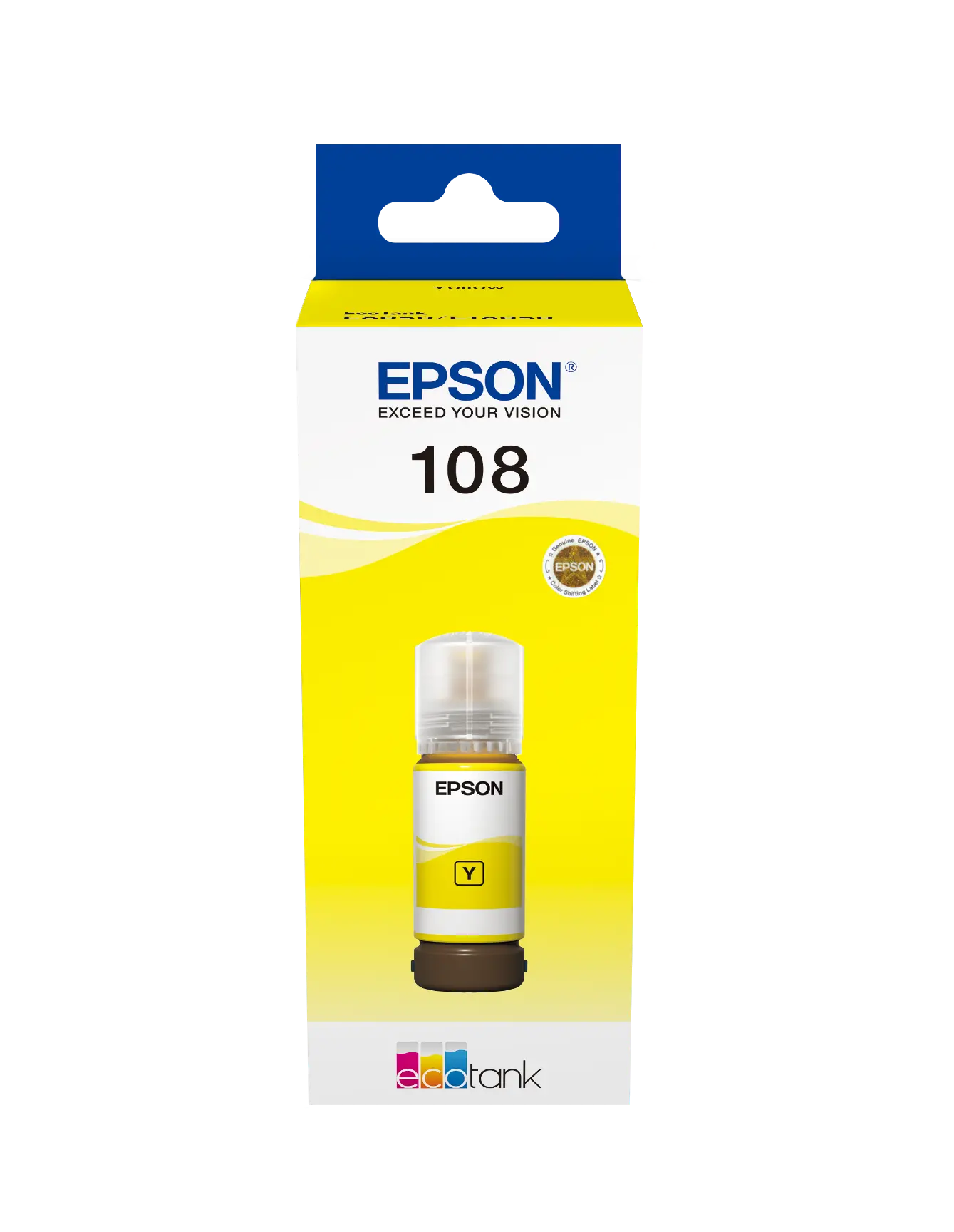 108 EcoTank Yellow ink bottle