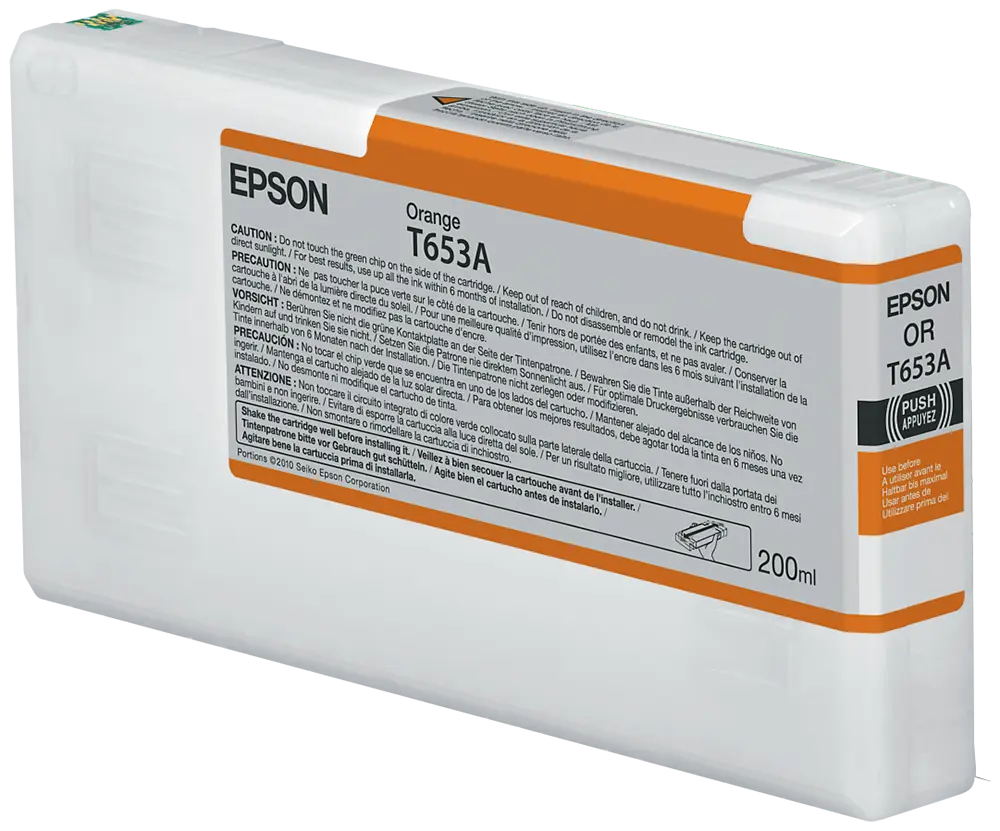 C13T653A00Epson T653A Orange Ink Cartridge - (C13T653A00)
