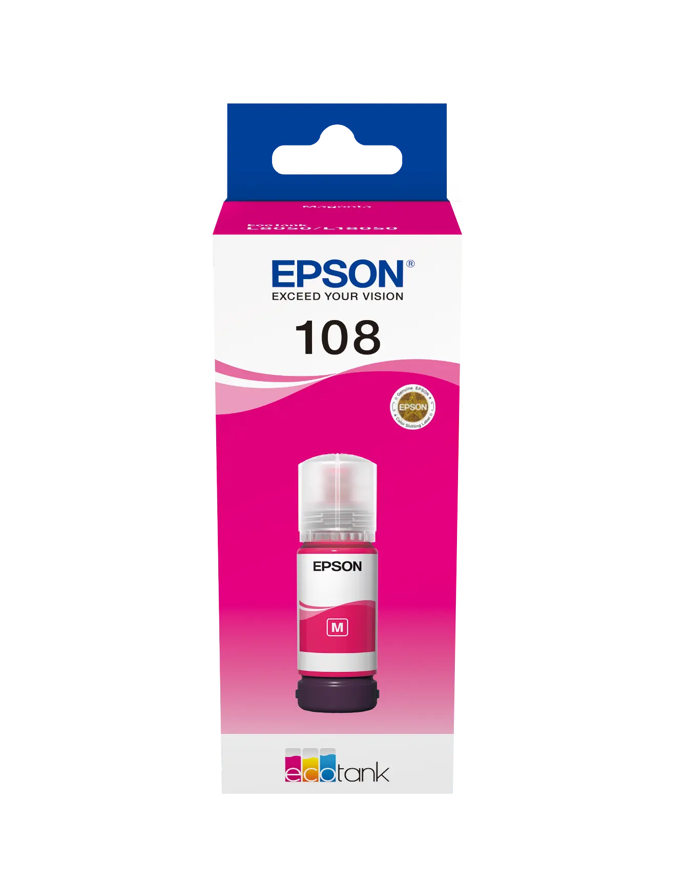 Epson 108 EcoTank Magenta ink bottle 70 ml - C13T09C34A