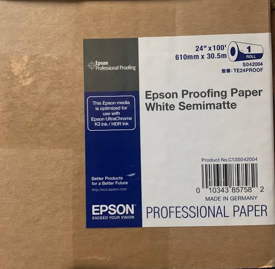 Epson Proofing Paper White Semimatte, 24" x 30,5 m, 250g/m² roll (C13S042004)