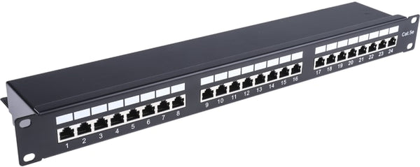 D-Link 24 Port Cat6A Unshielded Fully Loaded Punch Down Patch Panel(NPP-6A1BLK242)