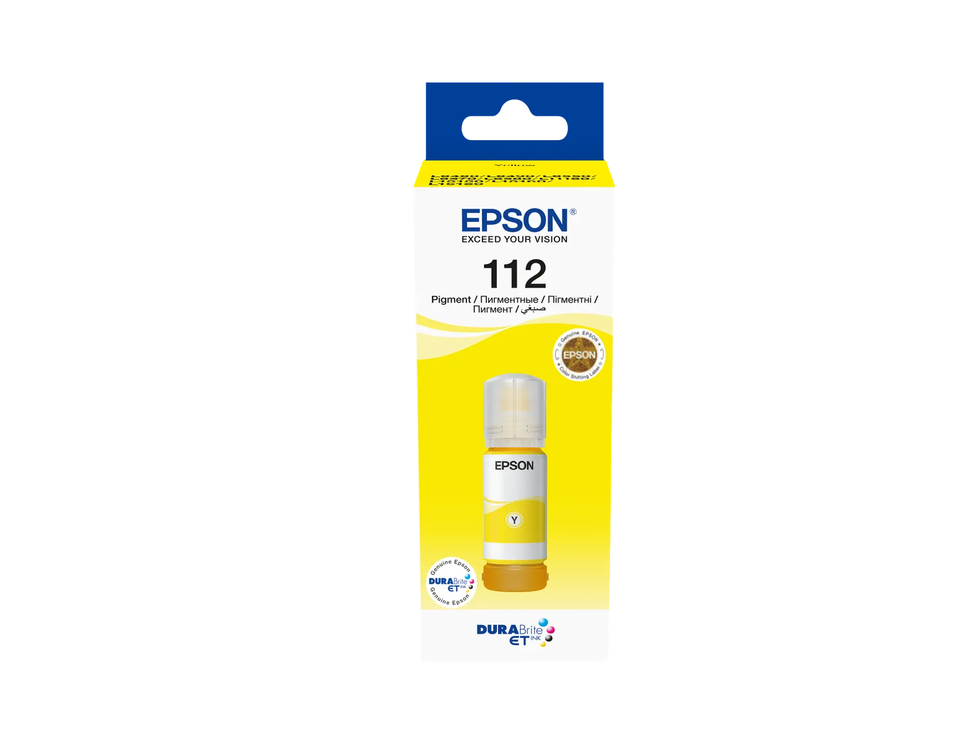 Epson 112 EcoTank Pigment Yellow ink bottle (C13T06C44A)